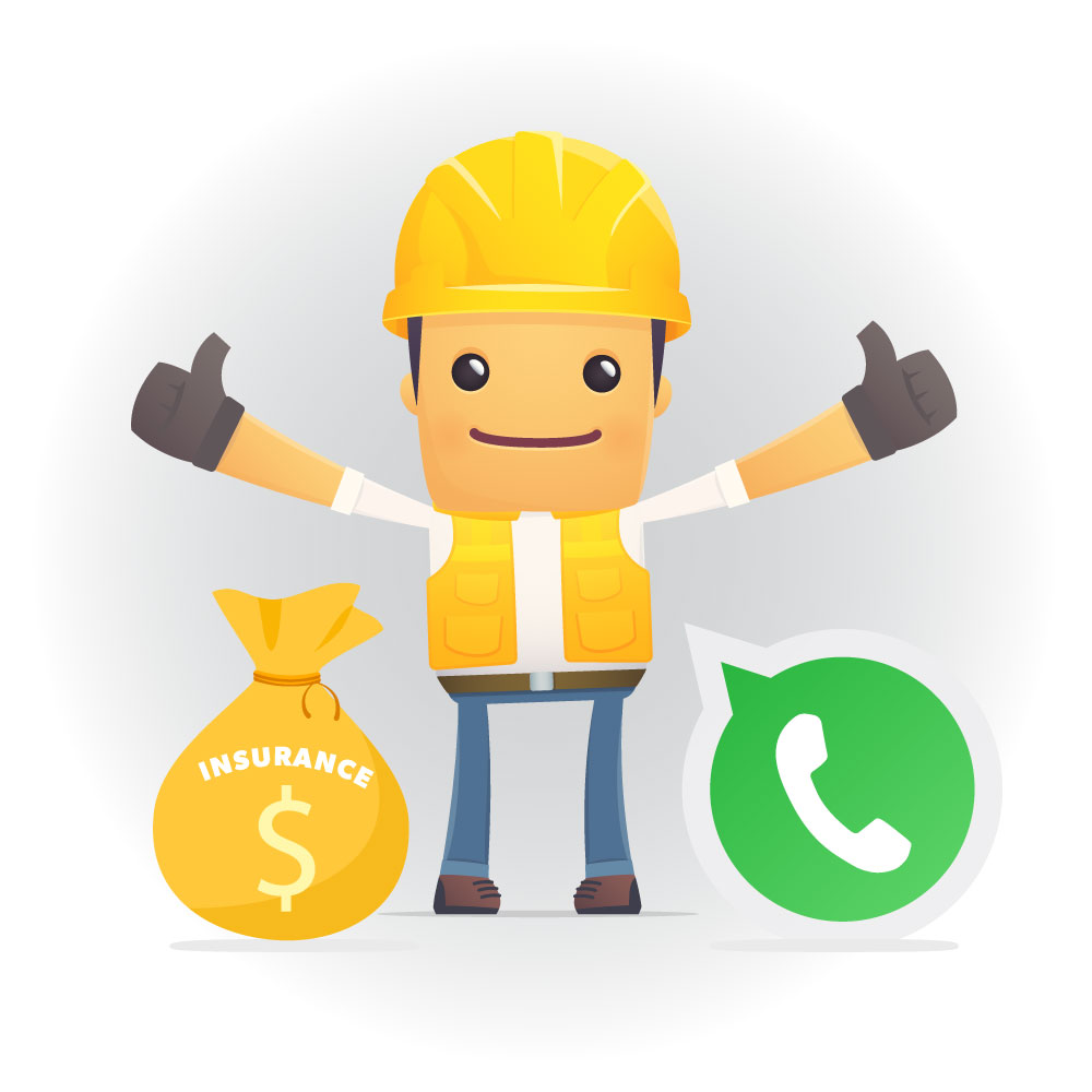 Contractor two thumbs up for insurance payment and communication promise