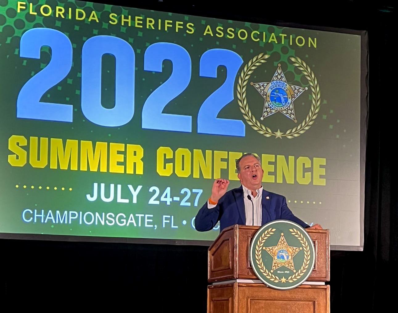 CFO Patronis speaking at 2022 Sheriffs Association Conference