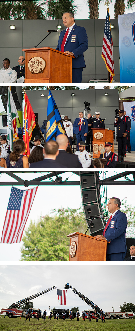 Patronis speaking at ceremony