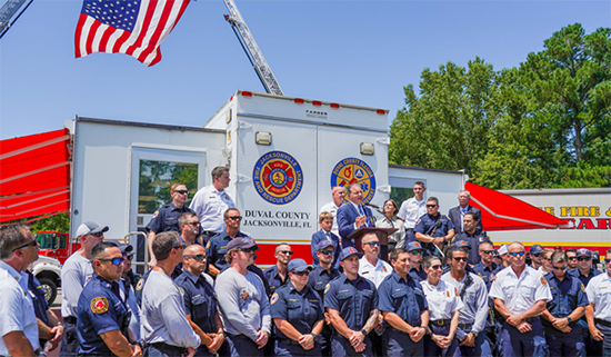 Patronis speaking at event