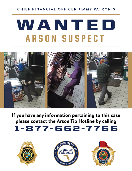 Arsonists wanted poster