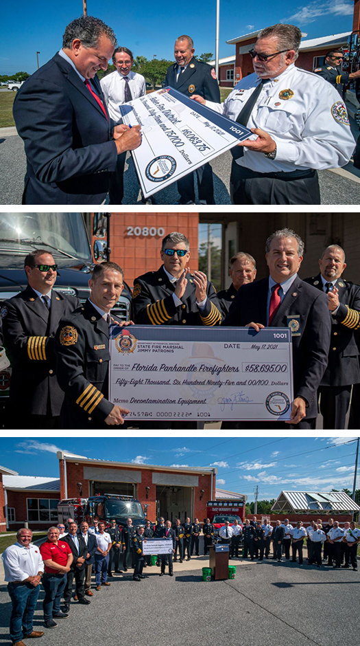 Patronis signing check