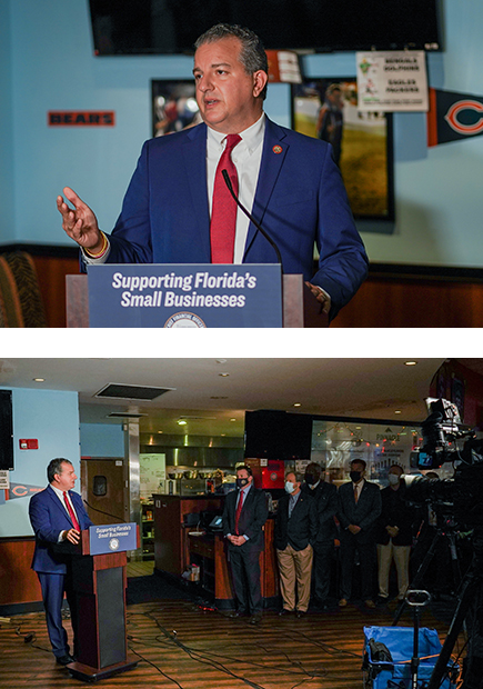 Patronis speaking at rally in Orlando