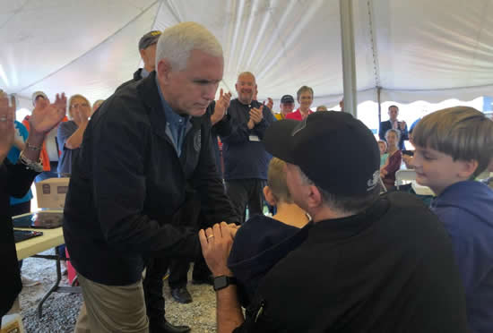 Patronis, Gov. Rick Scott in Panama City with Vice President Mike Pence