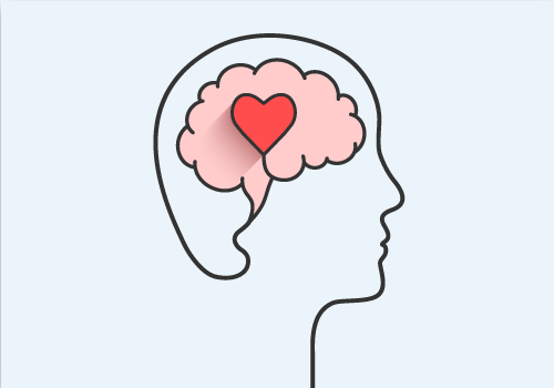 Behavioral-Health-Care-Service_Thumbnail 2-dimensional illustration of a human head and brain
