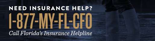Insurance Help line banner with phone number 1-877-MY-FL-CFO