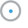 Icon of magnifying glass with eye in center