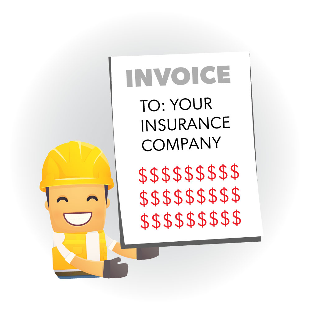 Invoice to your insurance company - very expensive