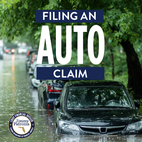 Filing An Auto Claim Guide - Flooded cars in street