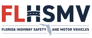 Logo de Seguridad en las Carreteras y Vehículos Motorizados de la Florida