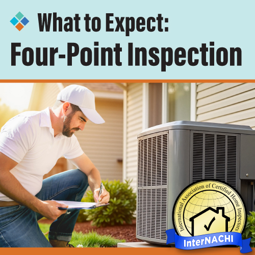 What to Expect: Four-Point Inspection Guide Cover with InterNACHI® logo