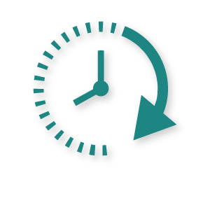 teal clock icon