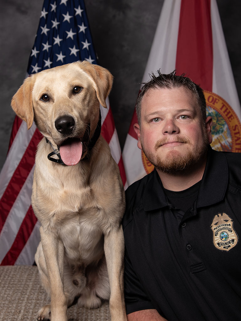 Detective Dennis Youngren and K9 Arctic