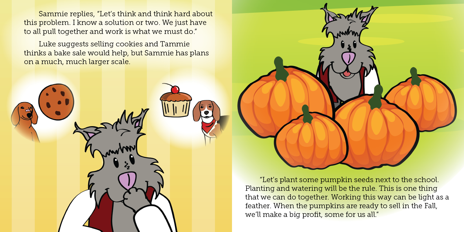 Slide 8 of the Sammie and the Pumpkin Patch E-book