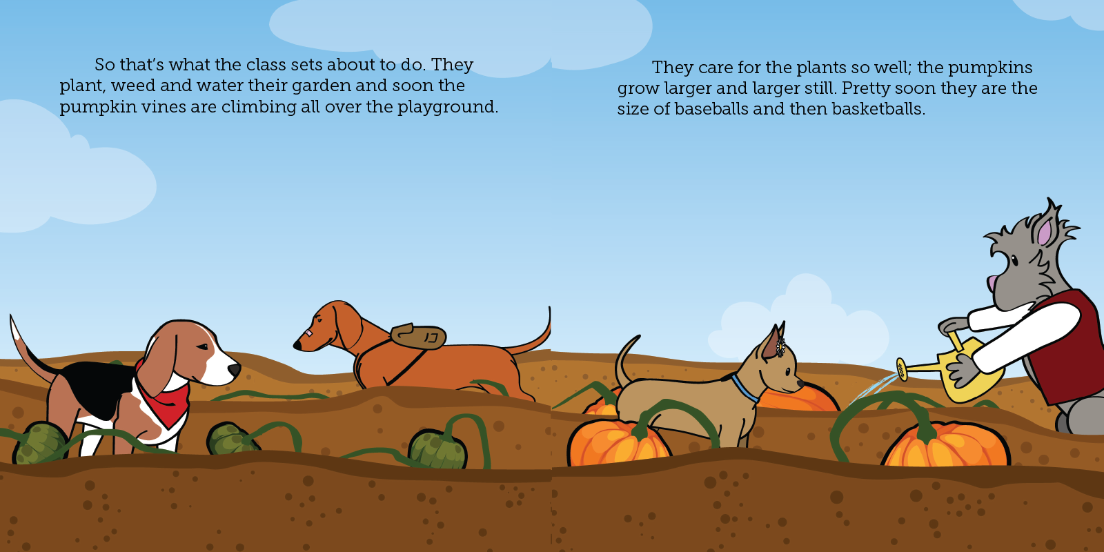 Slide 9 of the Sammie and the Pumpkin Patch E-book