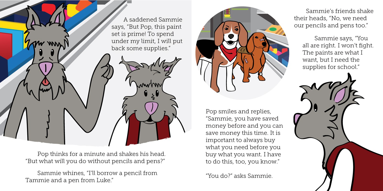 Slide 8 of the Sammie Makes Decisions Book