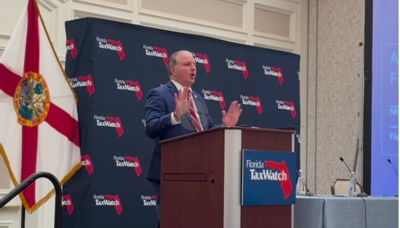 CFO Patronis Speaking at Podium