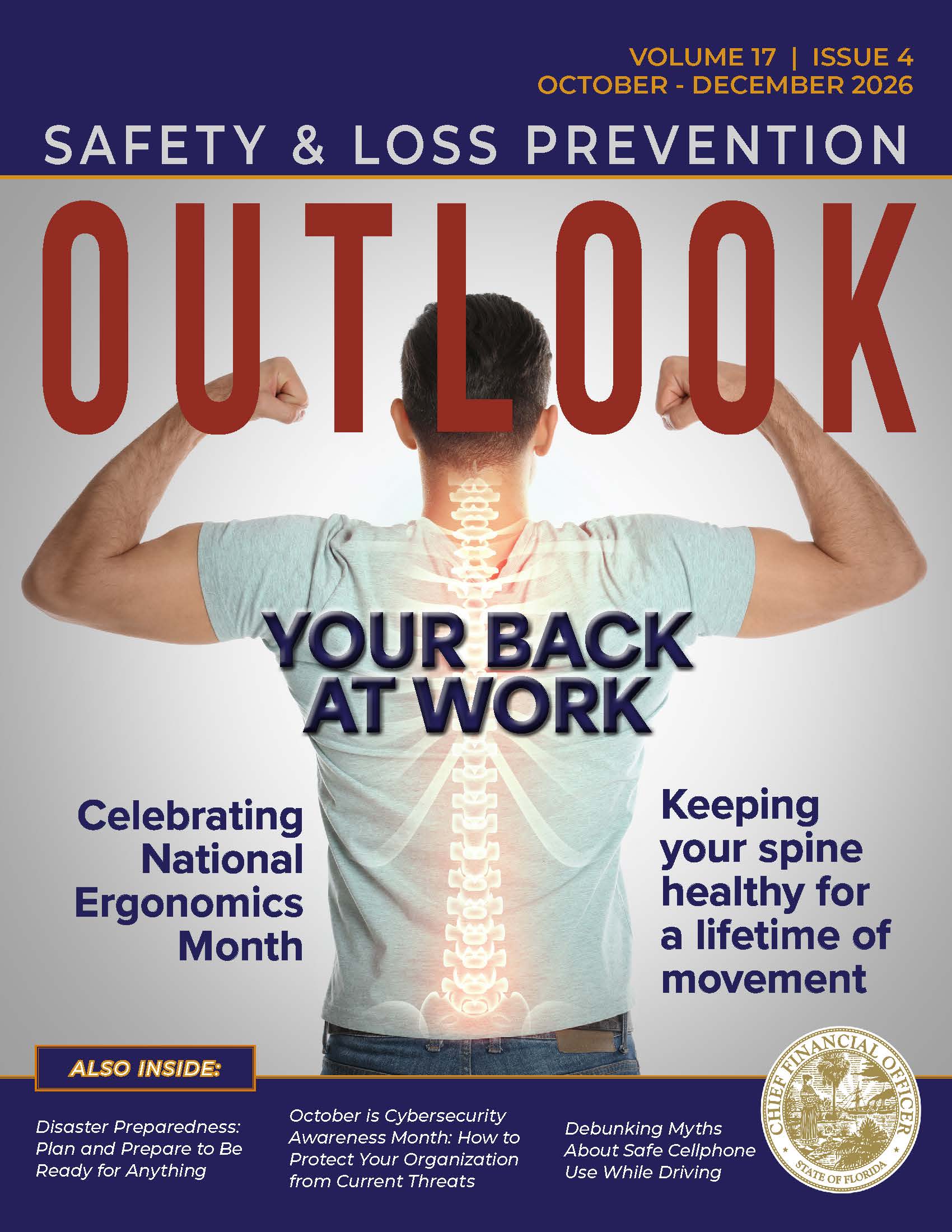 A person wearing a light gray t-shirt and jeans is flexing their arms with a glowing illustration of a spine and ribcage superimposed on their back. Description generated by AI.