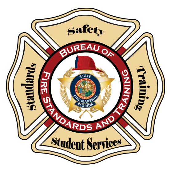 Maltese cross Bureau of Fire Standards and Training logo