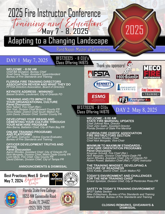 2025 Instructor Conference Flyer for registration updated 2025-4-24 copy flyer for instructor conference with class ID numbers and topics