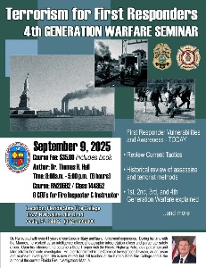 Terrorism class flyer September 9, 2025