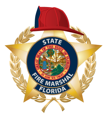 Logo del Jefe de Bomberos de la Florida con Escudo de la Florida