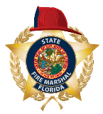 Logo del Jefe de Bomberos de la Florida con Escudo de la Florida