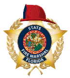 Logo del Jefe de Bomberos de la Florida con Escudo de la Florida Logo del Jefe de Bomberos de la Florida con Escudo de la Florida