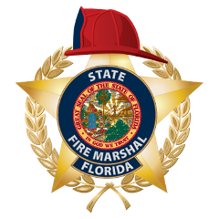 Logo del Jefe de Bomberos de la Florida con Escudo de la Florida